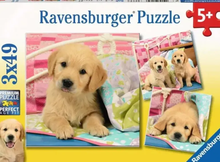 Ravensburger - 3 x 49Pc Cute Puppy Dogs Puzzle