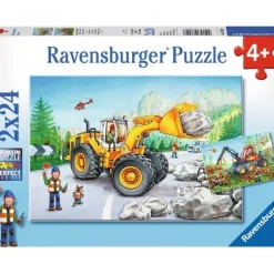 Ravensburger - 2 x 24Pc Diggers at Work Puzzle