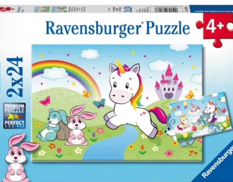Ravensburger - 2 x 24Pc Fairy Tale Unicorn Puzzle