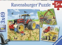 Ravensburger - 3 x 49Pc Giant Vehicles Puzzle