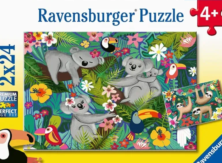 Ravensburger - 2 x 24Pc Koalas and Sloths Puzzle