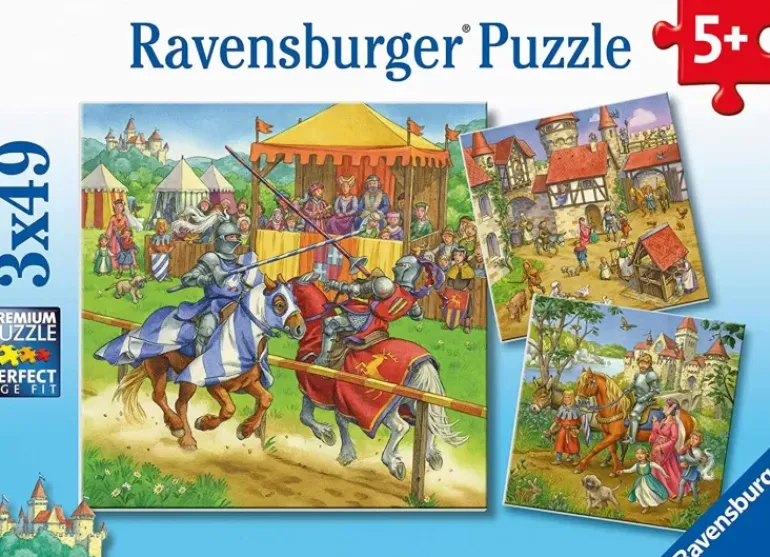 Ravensburger - 3 x 49Pc Life Of The Knight Puzzle