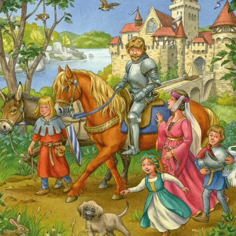 Ravensburger - 3 x 49Pc Life Of The Knight Puzzle