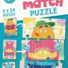 Ravensburger - 3 x 24Pc Mix-Up Monsters Puzzle