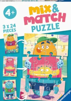 Ravensburger - 3 x 24Pc Mix-Up Monsters Puzzle