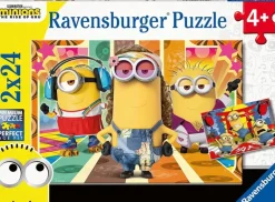 Ravensburger - 2 x 24Pc The Minions in Action Puzzle