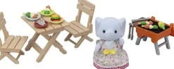 Sylvanian Familes - BBQ Picnic Set with Elephant