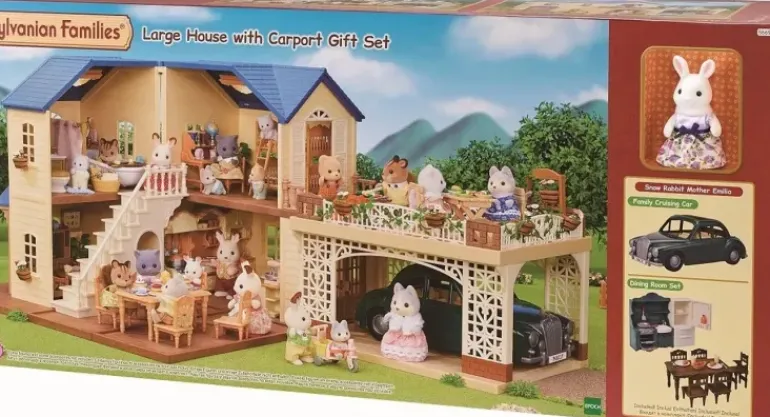 Sylvanian Families - Large House With Carport Gift Set