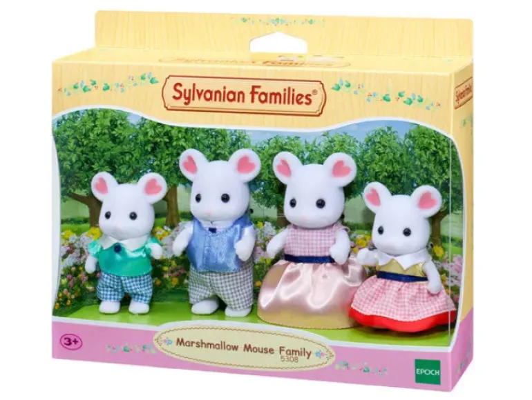 Sylvanian Families - Marshmallow Mouse Family