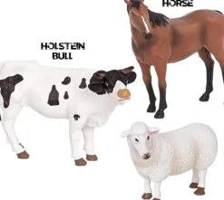 Terra - Farm Animals (3) Bull, Sheep, Horse