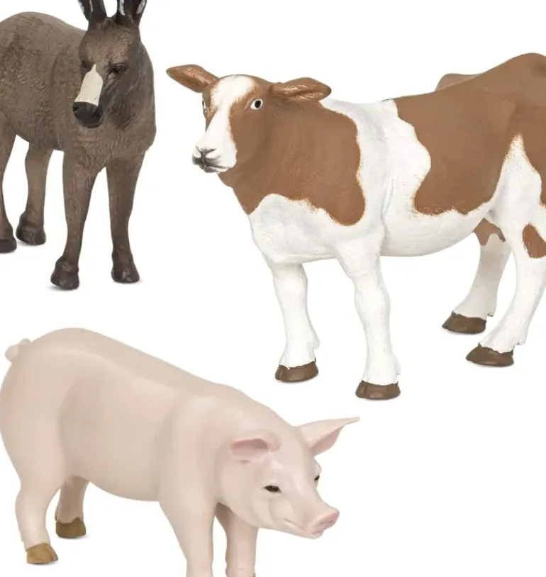 Terra - Farm Animals (3) Donkey, Pig & Cow