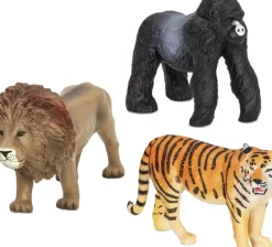 Terra - Jungle Animals (3) Lion, Tiger & Gorilla Set