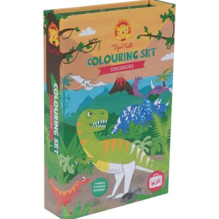 Tiger Tribe - Colouring Set Dinosaurs