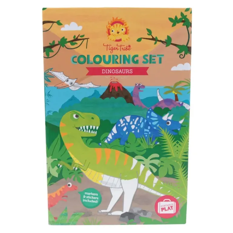 Tiger Tribe - Colouring Set Dinosaurs