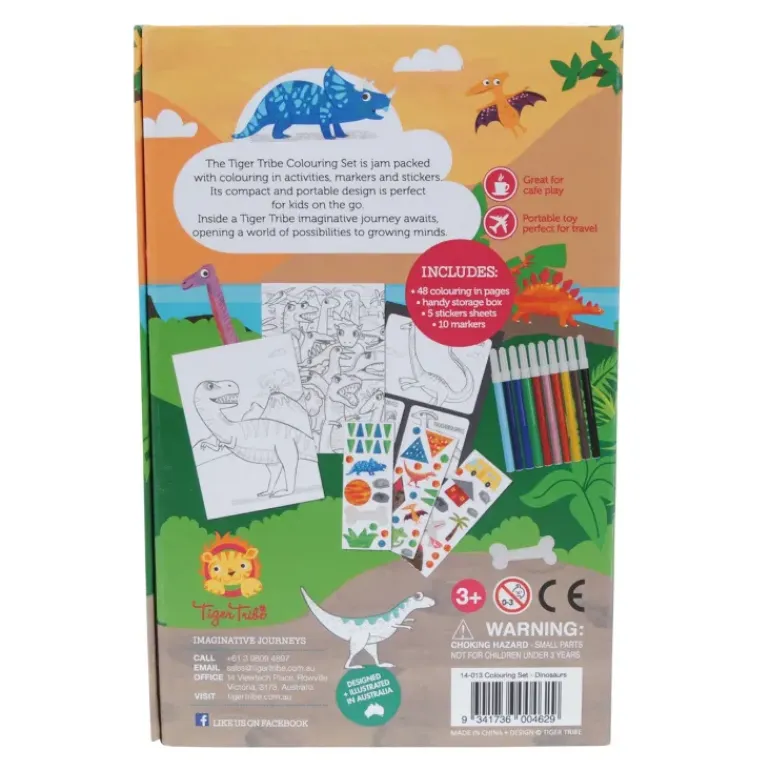 Tiger Tribe - Colouring Set Dinosaurs