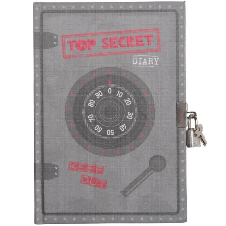 Tiger Tribe - Lockable Diary Top Secret