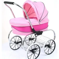 Valco - Mini Princess Dolls Pram - Hot Pink