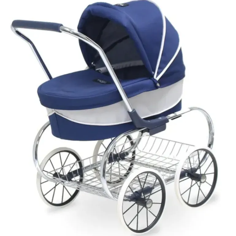 Valco - Mini Princess Dolls Pram - Navy