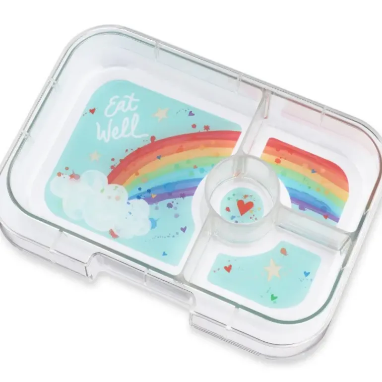 Yumbox - Bento Panino 4 Compartment Aqua Rainbow