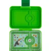 Yumbox - Bento Snack Box 3 Compartment Avocado Toucan