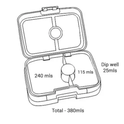 Yumbox - Bento Snack Box 3 Compartment Jodhpur Blue