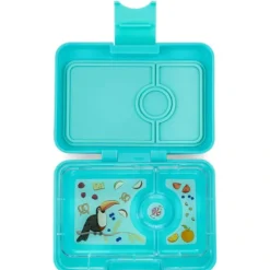 Yumbox - Bento Snack Box 3 Compartment Misty Aqua