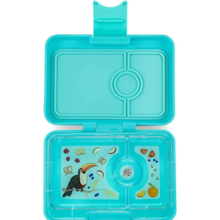 Yumbox - Bento Snack Box 3 Compartment Misty Aqua